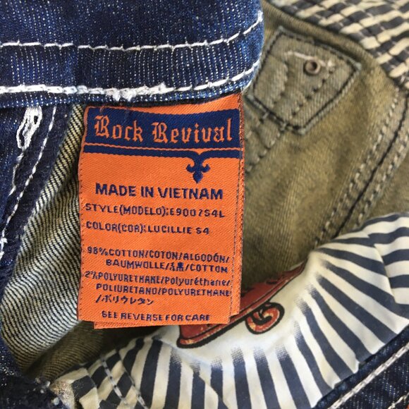 Rock Revival Lucille Skinny Stretch Jeans Womens 28 - Picture 8 of 12